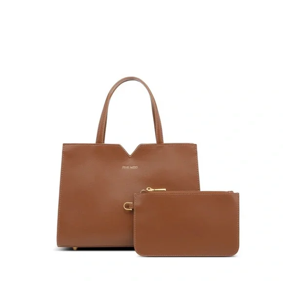 Mid-sized Tan Pixie Mood satchel - Picture 1 of 5